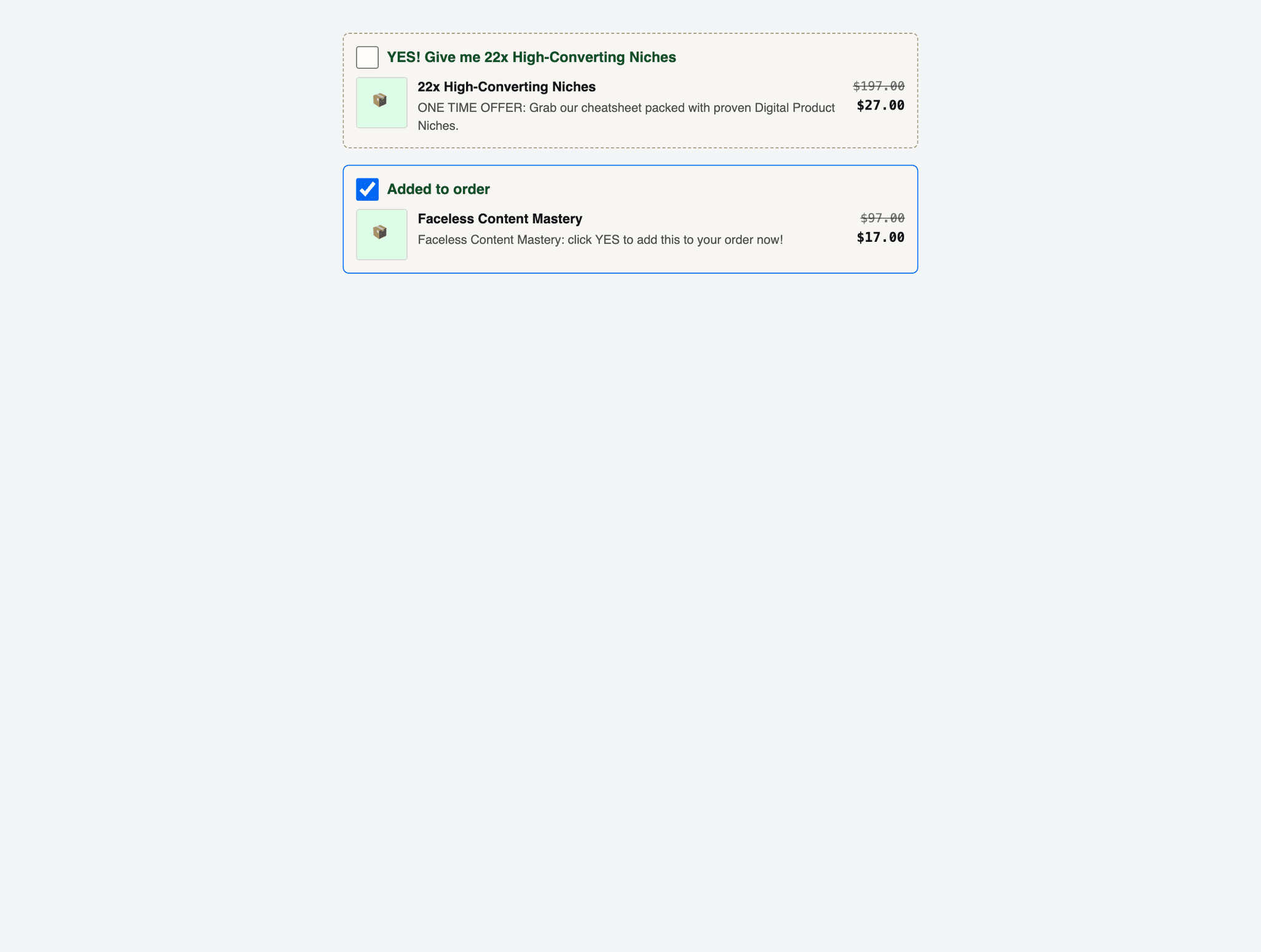 Sturdier, faster checkout: screenshot 1 of 1