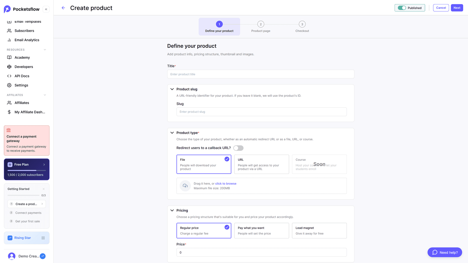 A brand-new product builder, checkout looks & an Emails hub: screenshot 2 of 4