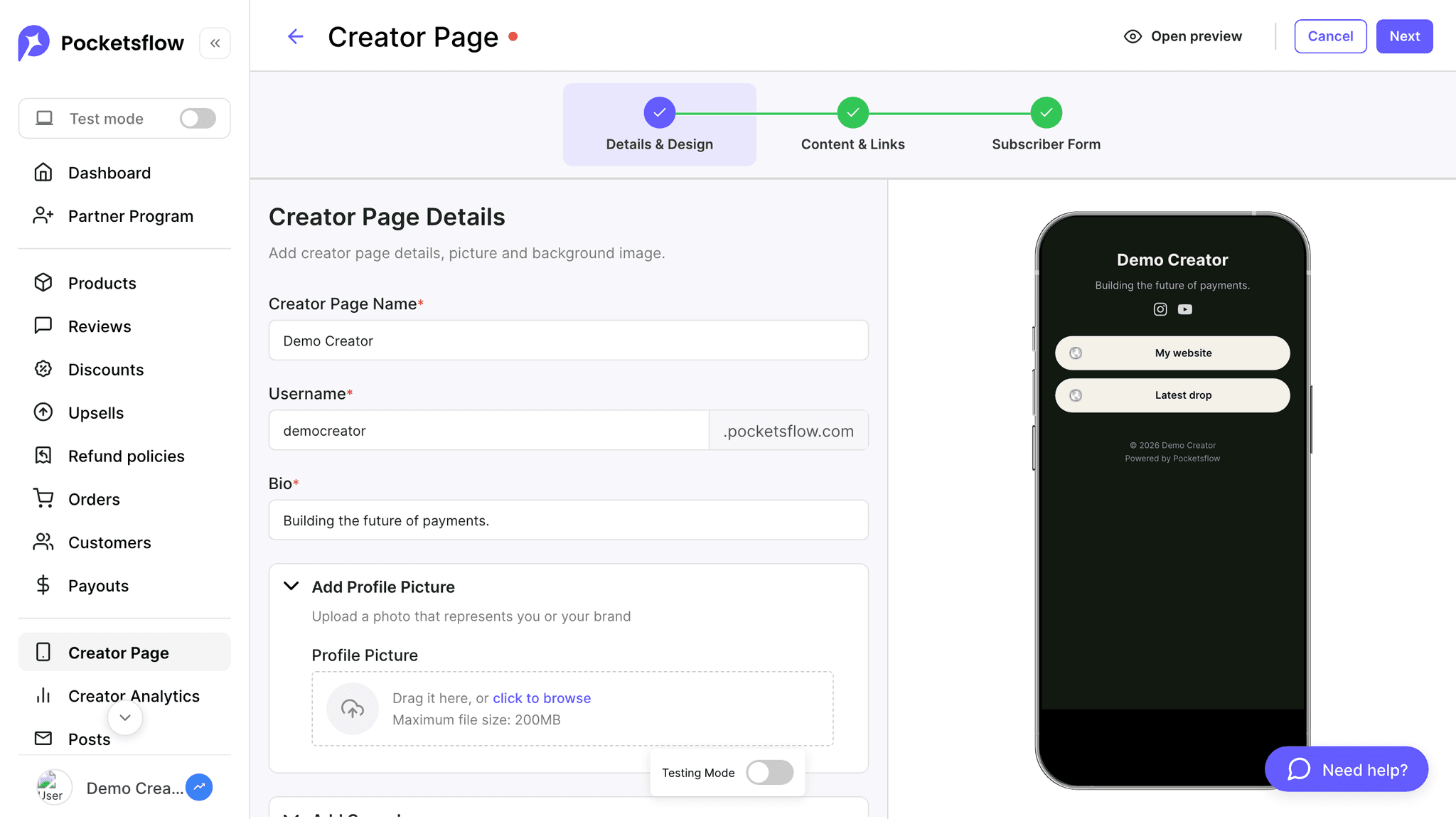 A big update — email marketing, subscriptions & more: screenshot 4 of 6